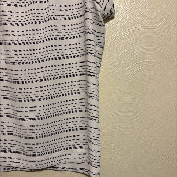 CAbi White and Gray Boxy Polo Blouse - Picture 7 of 8